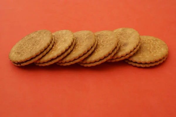 Biscoitos de chocolate. biscoitos de chocolate. sanduíches de chocolate — Fotografia de Stock