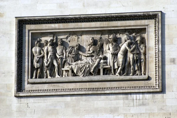 Close-up to Arc de Triomphe, Paris, France — Stock Photo, Image