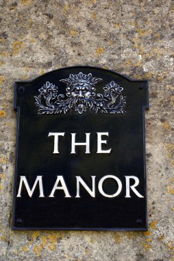 Manor işareti. Manor. Manor