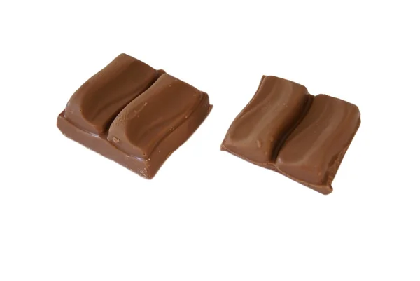 Czekolady. kawałki czekolady — Zdjęcie stockowe