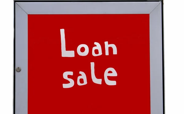 Loan sale sign — Stock Photo, Image