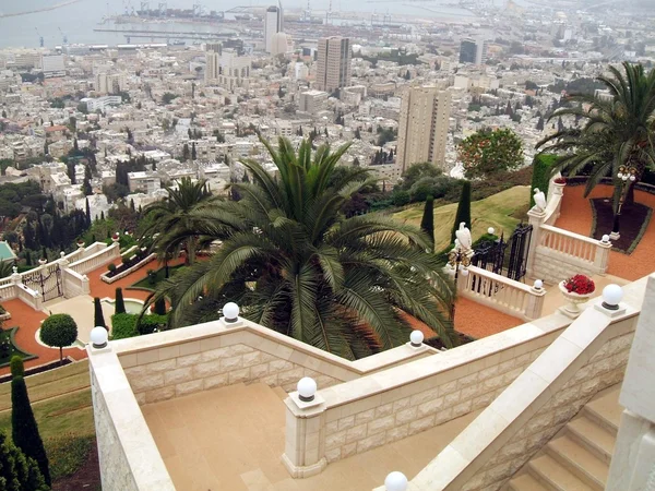 Bahai bahçeleri, Bahai Tapınağı, Haifa şehir, İsrail — Stok fotoğraf