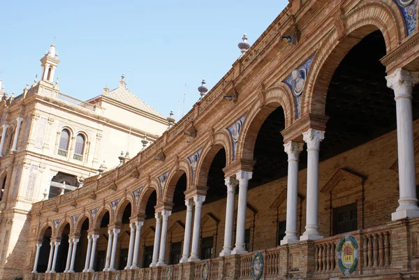 Plaza de espana, Sevilla, Endülüs, İspanya — Stok fotoğraf