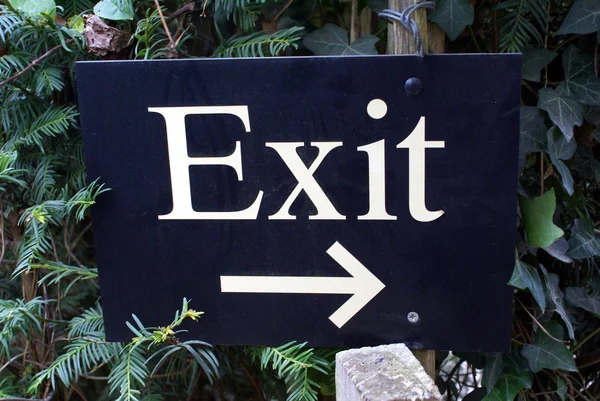 Exit sign — Stock Photo, Image