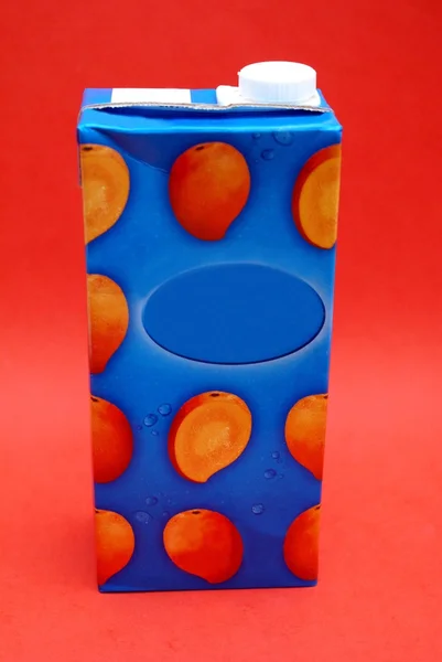 Pack van mango sap drinken — Stockfoto