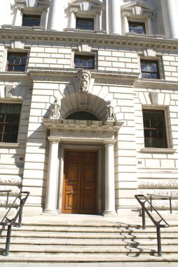 Girişinde Hm hazine, Maliye, hazine, Londra, İngiltere