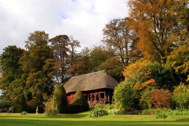 Köşk, Chirk kale Bahçe, Wrexham, Galler, İngiltere