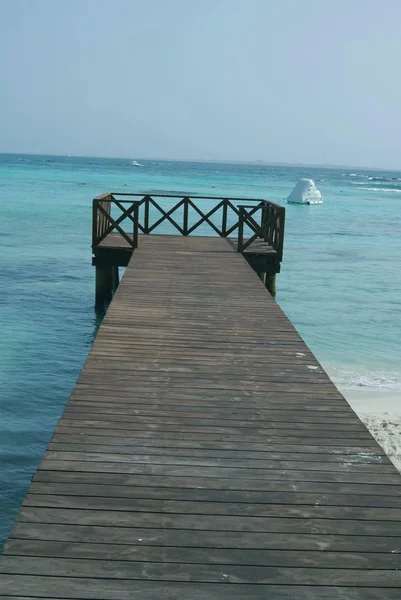 Plaża most, cancun, Meksyk — Zdjęcie stockowe