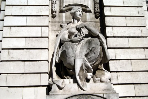 Estátua de artilharia, Arco do Almirantado, Londres, Inglaterra — Fotografia de Stock