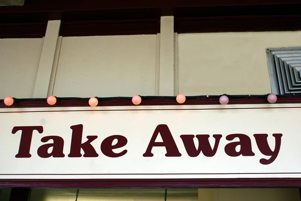 Take away sign — Stock Photo, Image