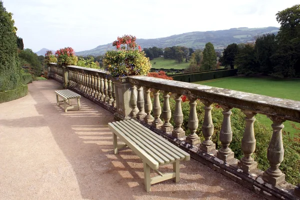 Castelo de Powis, Welshpool, País de Gales, Inglaterra — Fotografia de Stock