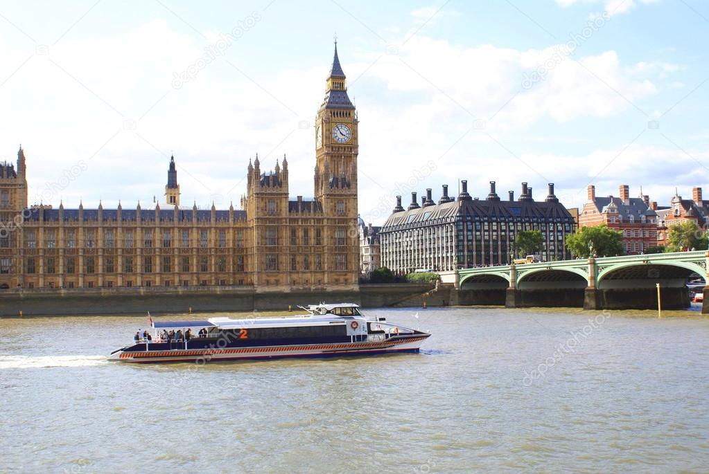 Big Ben, Westminster Bridge, The Palace of Westminster, River Thames, London, England