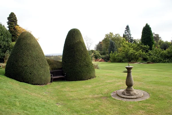 Chirk Castle garden, Wrexham, Wales, Anglie — Stock fotografie