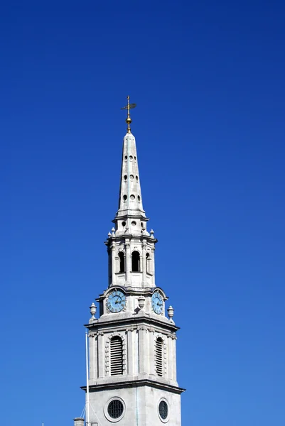 Klokkentoren, St Martin-in-the-Fields, Trafalgar Square, Londen, Engeland — Stockfoto