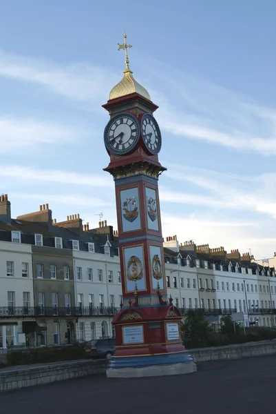 Horloge jubilaire à Weymouth Esplandade, Dorset, Angleterre — Photo