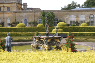 Blenheim Sarayı heykel çeşme Woodstock, Oxfordshire, İngiltere