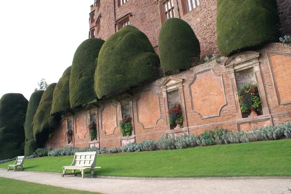 Powis castle garden v welshpool, Anglie, Walesu, Nigérie — Stock fotografie