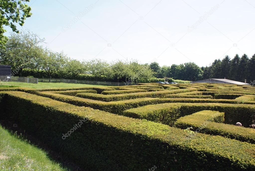 maze at the garden of Leeds Castle in in Maidstone, Kent, England