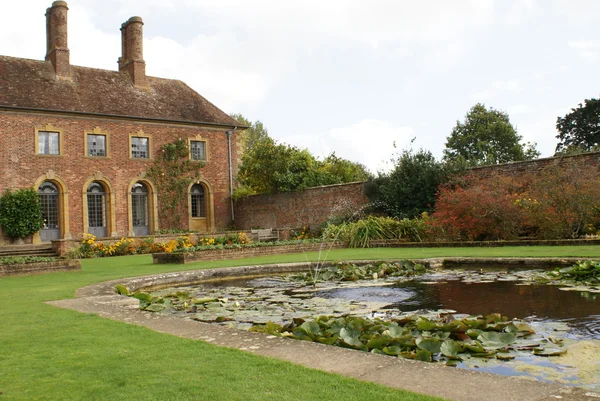 Fountain in a garden Stock Photo