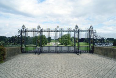 Blenheim Palace gate in Woodstock, Oxfordshire, England, Europe