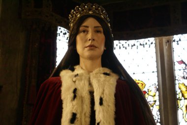 Model of Queen Anne Boleyn in Hever Castle, in Hever, Edenbridge, Kent, England, Europe clipart