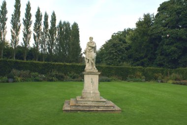 statue & a sundial