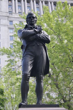 Robert Burns memorial in Dorchester Square, Montreal, Quebec, Canada