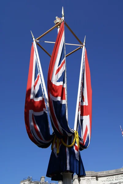 Union Jack flags. the flag of the United Kingdom — Φωτογραφία Αρχείου