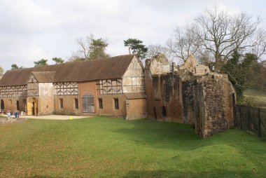 Elizabeth ahır ve Warwickshire, İngiltere, Avrupa'nın Kenilworth kale kalıntıları
