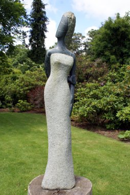 Herstmonceux, East Sussex, İngiltere'de, Europe Herstmonceux kale bahçe heykeli