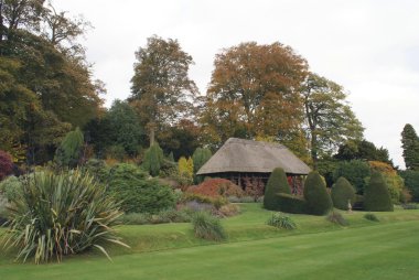 Wrexham, Galler, İngiltere'de, Avrupa Kalesi bahçede chirk