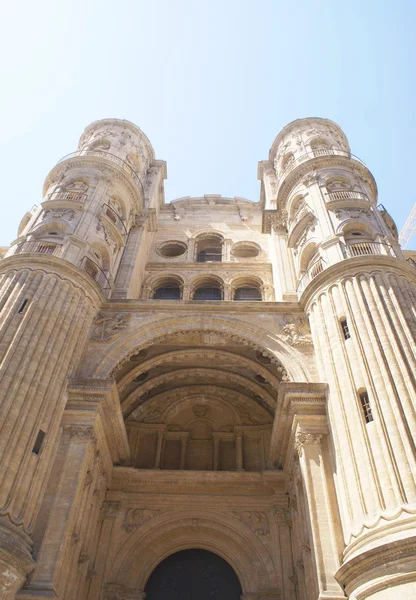 Katedrála v Malaze v Andalusii, Španělsko, Evropa — Stock fotografie