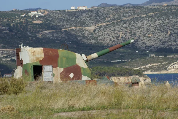 レティムノ、クレタ島、ギリシャの itzedin 要塞の大砲します。 — ストック写真