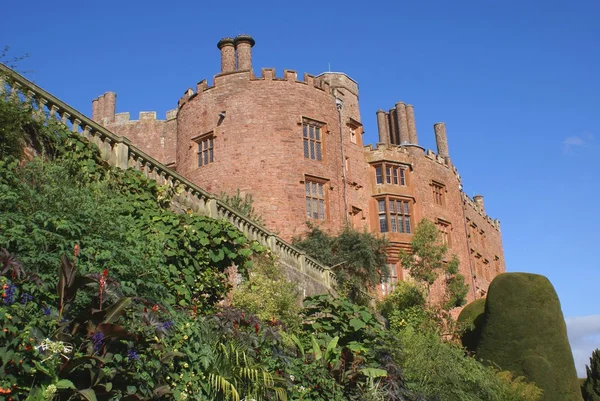 Kortrijk kasteel in Welshpool, Powys, Wales, Engeland, Europa — Stockfoto