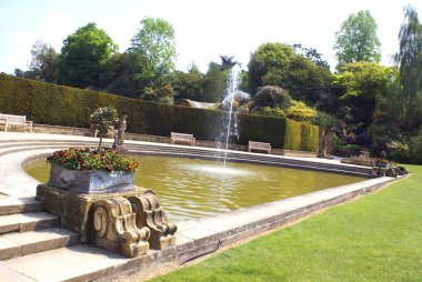 Hever Kalesi Bahçe Hever, Edenbridge, Kent, İngiltere'de, Avrupa'nın