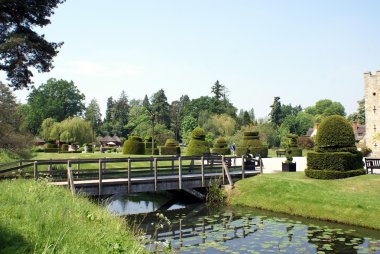Hever Kalesi Bahçe Hever, Edenbridge, Kent, İngiltere'de, Avrupa'nın