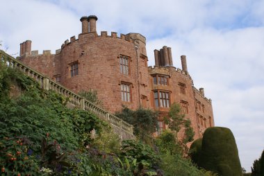 Powis kalede Welshpool, Powys, Galler, İngiltere