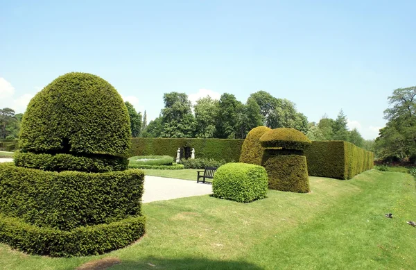 Jardim do castelo de Hever em Hever, Edenbridge, Kent, Inglaterra, Europa — Fotografia de Stock