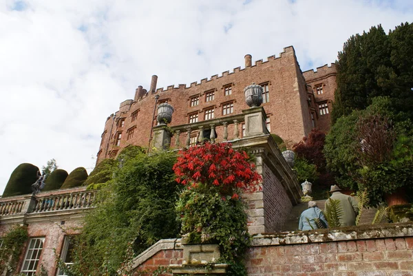 Kortrijk kasteel in Welshpool, Powys, Wales, Engeland — Stockfoto