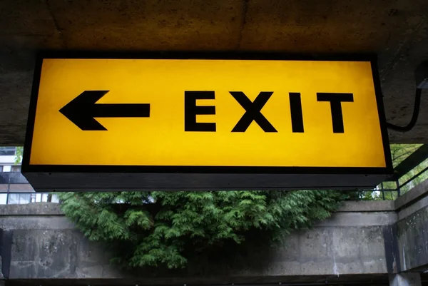 Exit sign — Stock Photo, Image