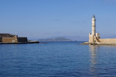 Venedik Limanı veya eski liman ve deniz feneri, Chania, Yunanistan