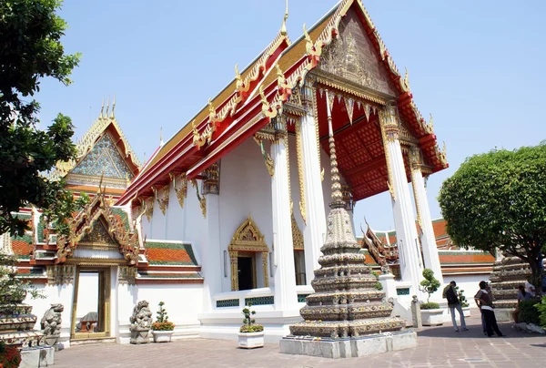卧佛寺，寺坡，在曼谷，泰国，亚洲的卧佛寺 — 图库照片