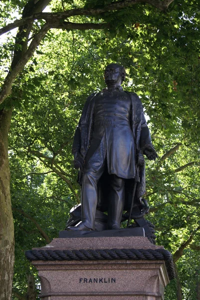 Standbeeld van Sir John Franklin in Londen, Engeland — Stockfoto