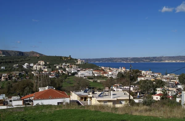 Pueblo de Kalyves en la isla de Creta, Grecia, Europa — Foto de Stock