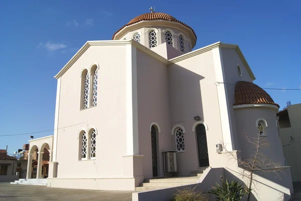 Grekisk-ortodoxa kyrkan nära Kalyves, Chania, Kreta, Grekland — Stockfoto