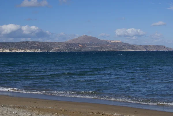 Kalyves beach w wyspa Kreta, Grecja — Zdjęcie stockowe