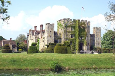 Hever Kalesi ve Hever, Edenbridge, Kent, İngiltere'de, Avrupa'nın bir çiçek bahçesi