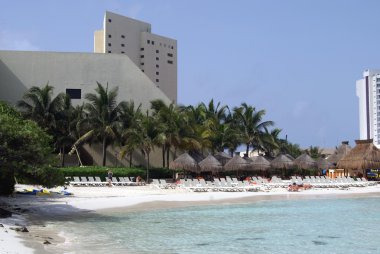 bir Beach Cancun, Meksika tropikal sahne