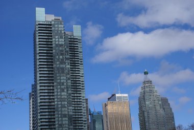 Panoramik manzarası, Downtown, Toronto, Ontario, Kanada içinde gökdelenler
