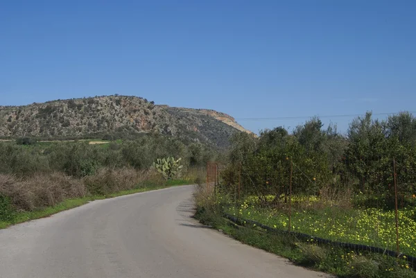 Vistas ao ar livre em Kalyves, Creta, Grécia, Europa — Fotografia de Stock